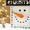 Set of 2 15"H Lighted Wooden Christmas Snowman Advent Calendar Décor